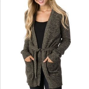NEW ladies TenTree tie Knit Cardigan size medium